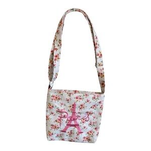 NWOT Floral Paris Crossbody Bag